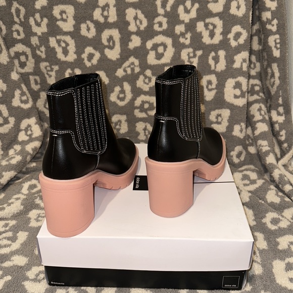 Dolce Vita Caster H2O Booties Leather New 💯 Waterproof - Picture 8 of 17